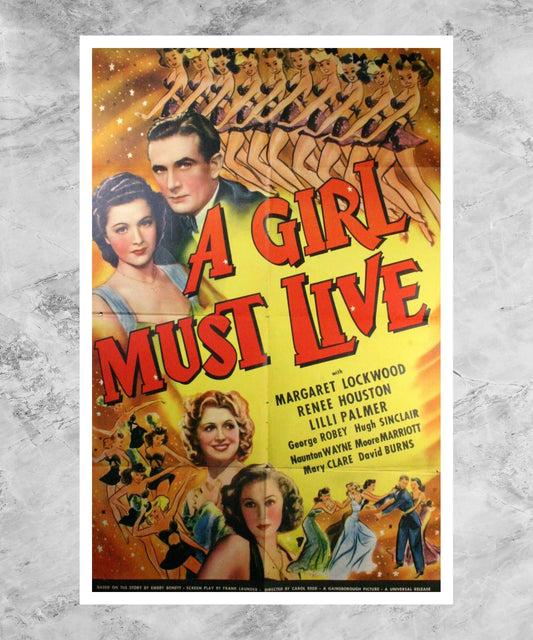 A Girl Must Live Poster