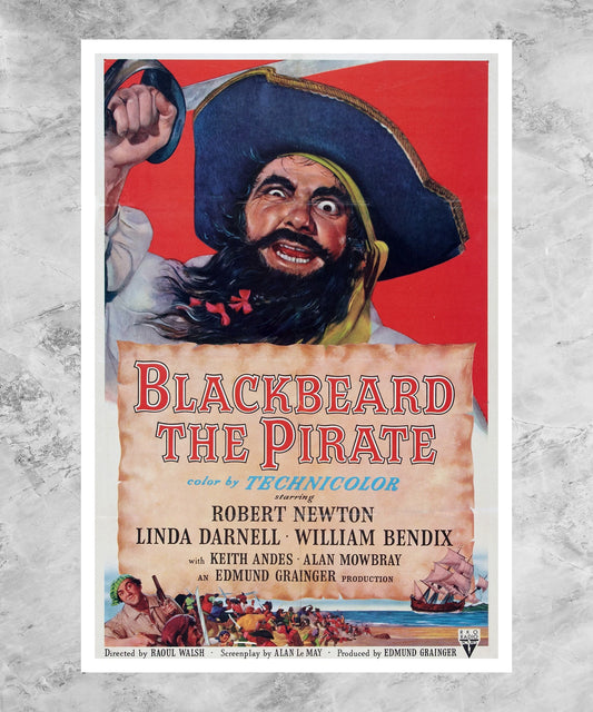Blackbeard, the Pirate Poster