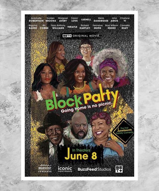 Block Party Juneteenth Poster