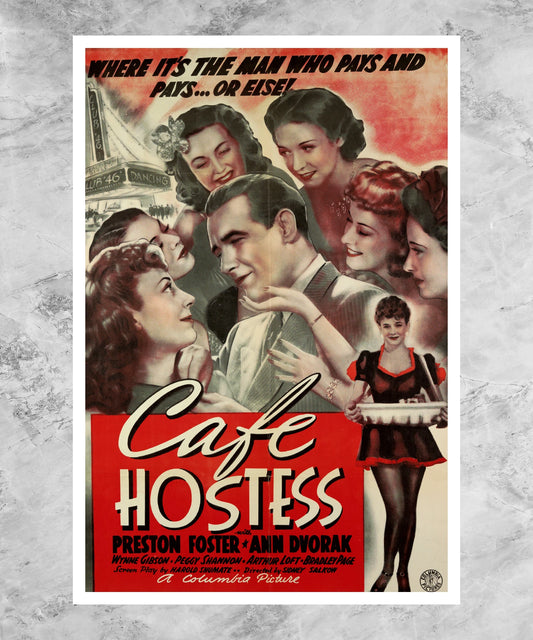 Cafe Hostess Poster