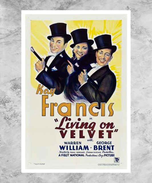 Living on Velvet Poster