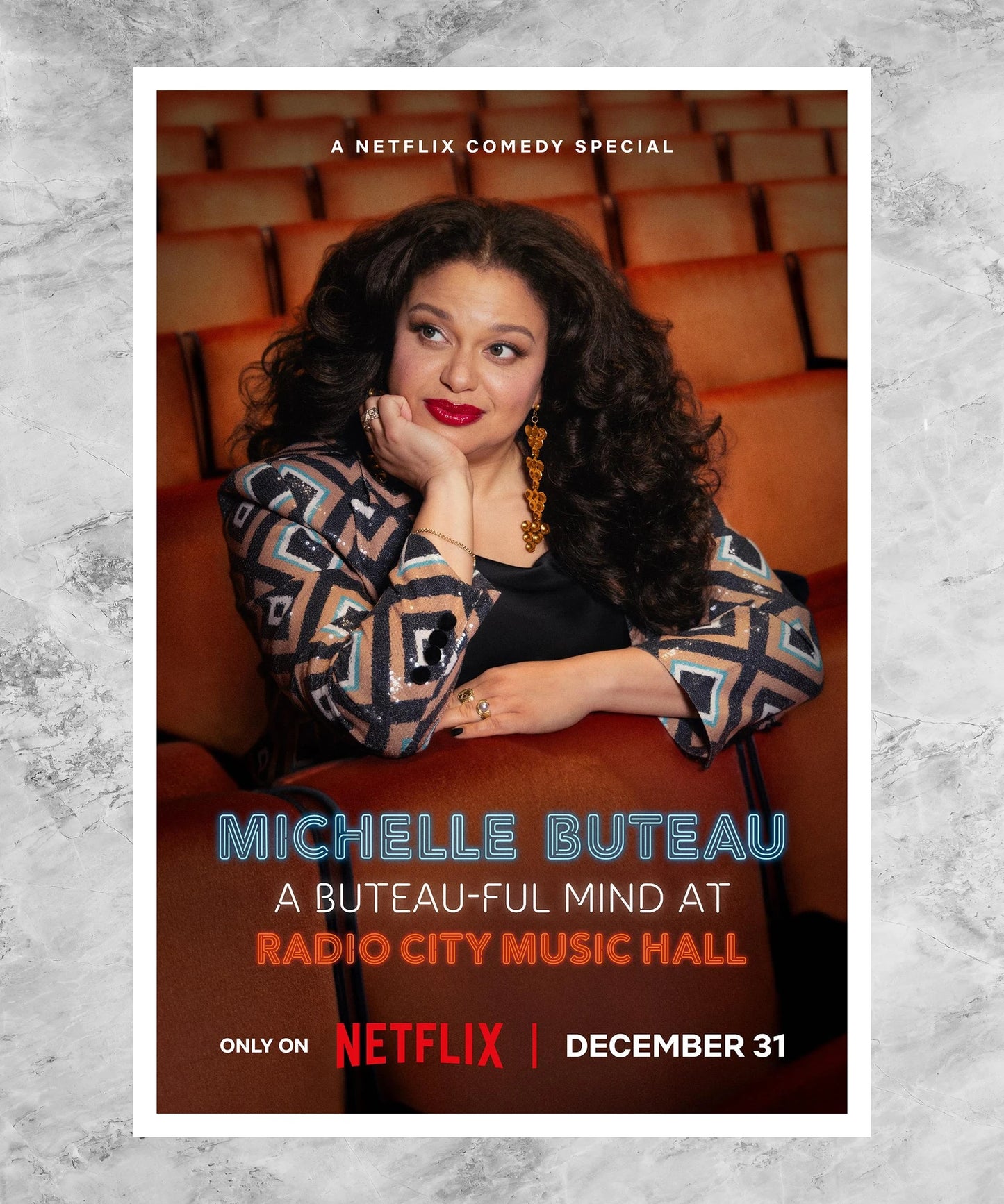 Michelle Buteau: A Buteau-ful Mind at Radio City Music Hall Poster